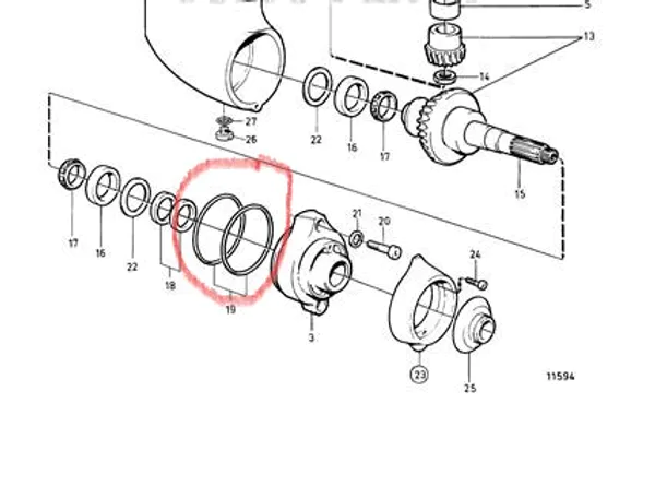 Hovedbilde Volvo Penta 925256 O-ring 