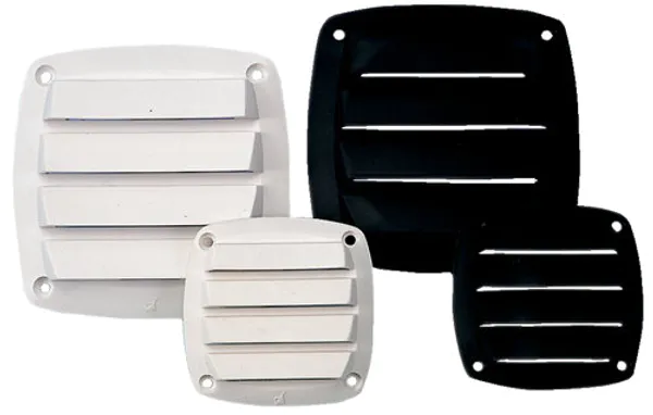Hovedbilde Ventilasjonsrist 85x85mm hvit PVC