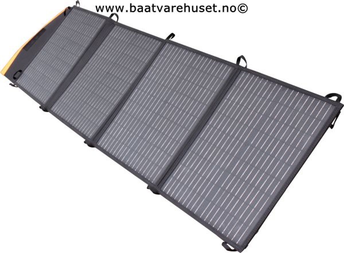 1852 Sammenleggbart solcellepanel m/regulator 100 W
