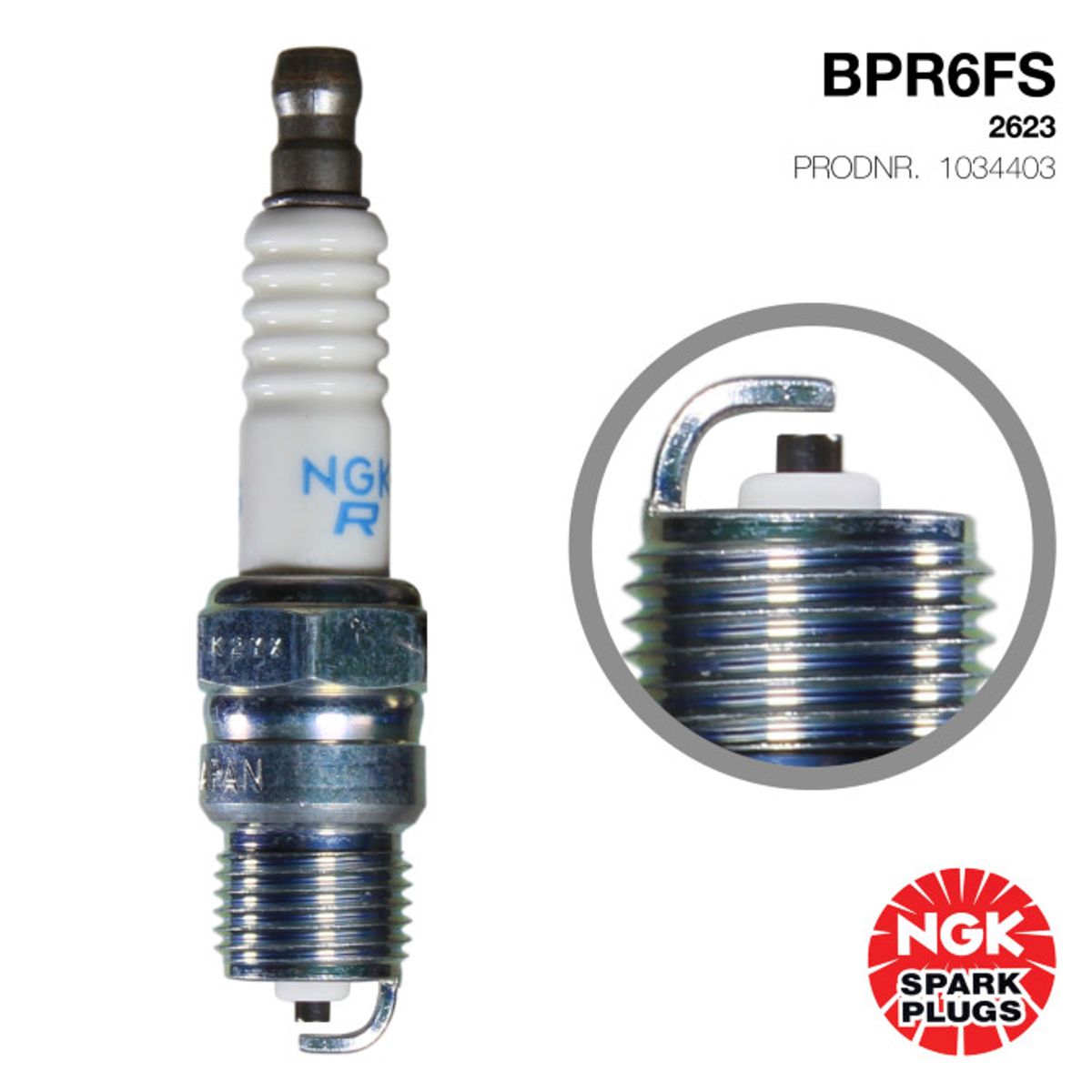 NGK BPR6FS tennplugg