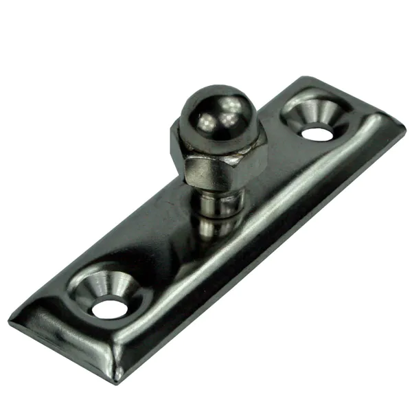 Hovedbilde Kalesjebeslag syrefast-sideplate med mutter 