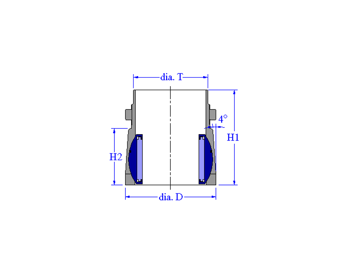 Jefa rorlager , nedre rorlager, 120mm