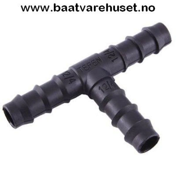 Hovedbilde T-Slangeskjøt Sort 25mm