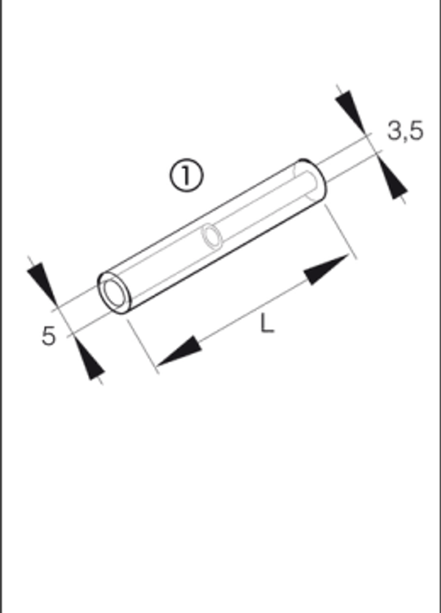 Eberspcher Drivstoffovergang 3,5-5mm gummi